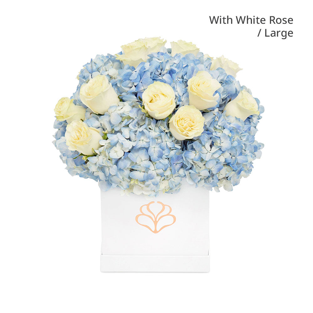Luna Blue with Rose