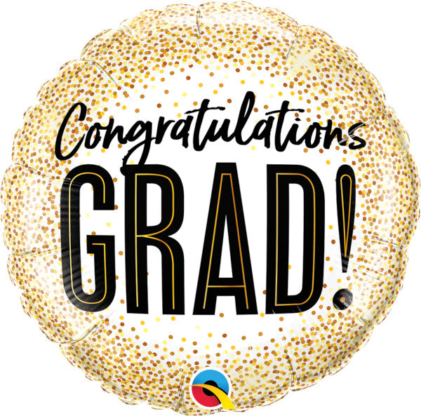 18" Congratulations Grad Glitter