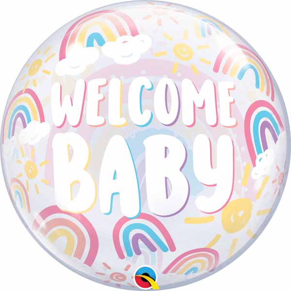 16" Orbz Clear Welcome Baby