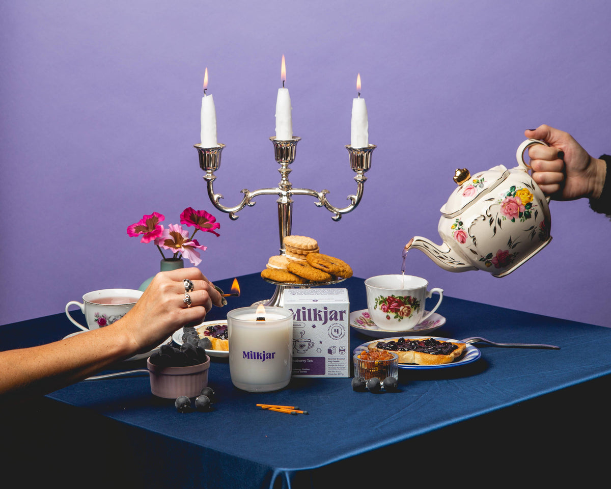 Blueberry Tea - Blueberry, Amber, Vanilla Coconut Soy Candle