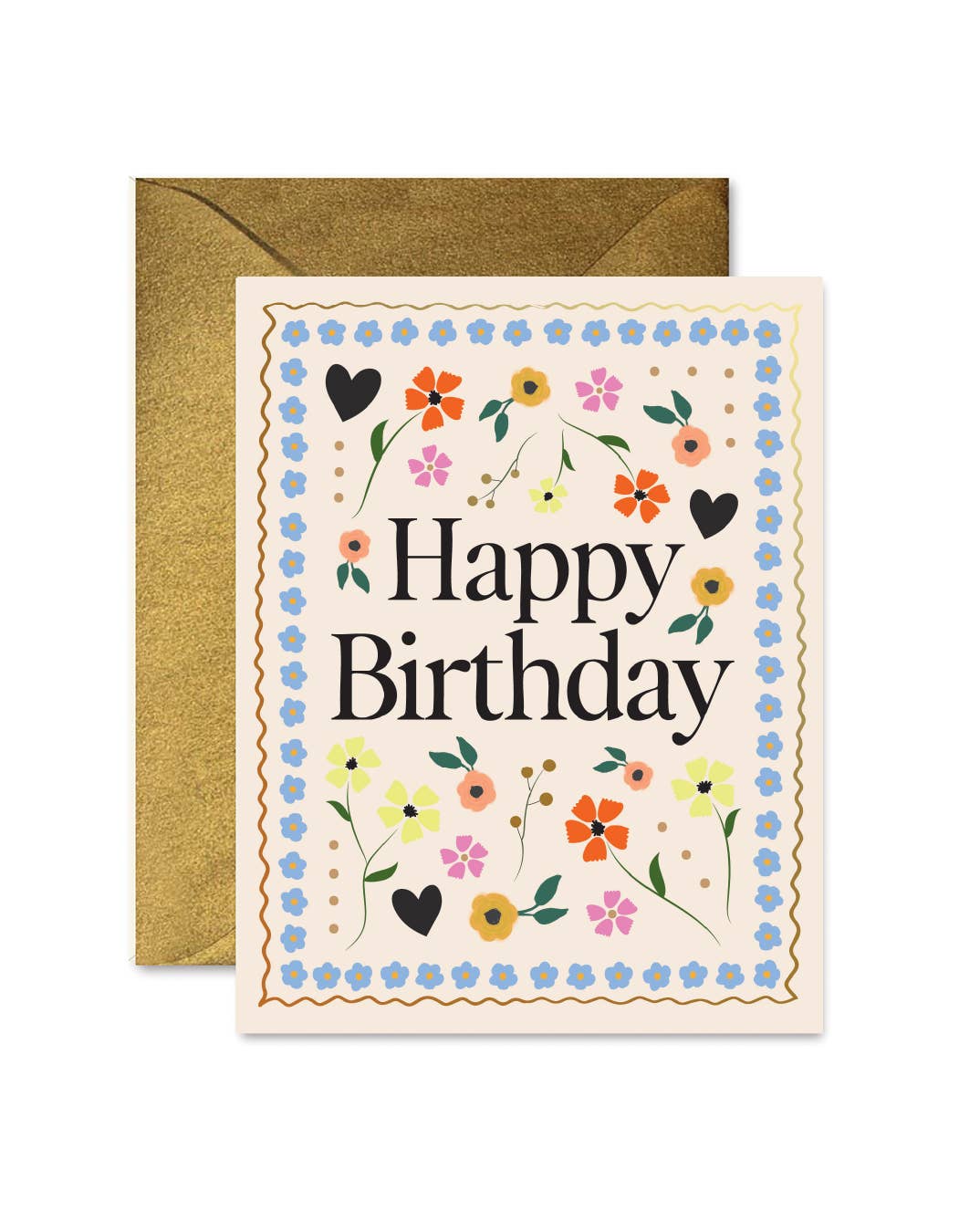 Mosaic Birthday Floral Greeting Card
