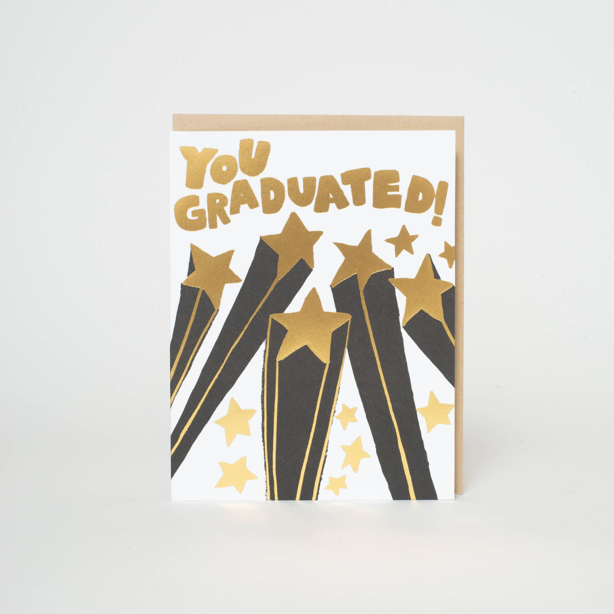 Graduation Congrats Letterpress Greeting Card by Egg Press
