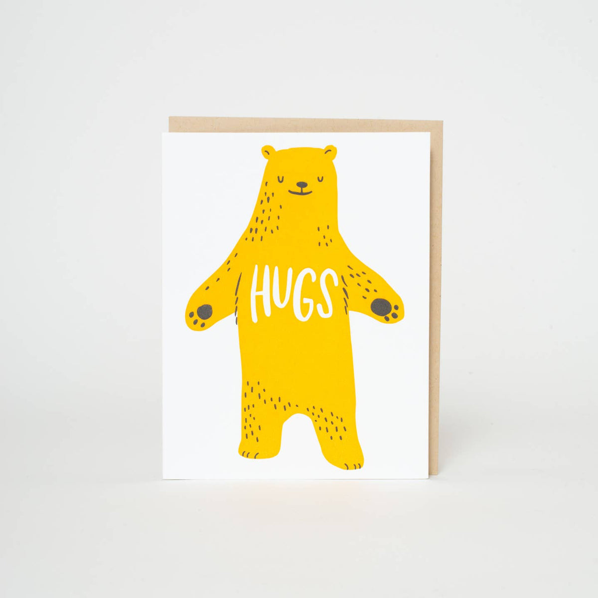 Sympathy Bear Hugs Letterpress Card
