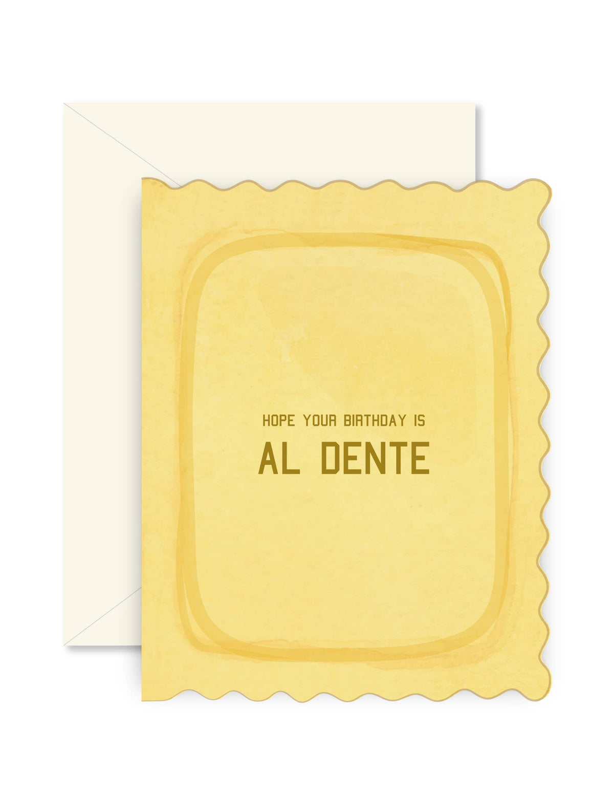Pasta Al Dente folded Greeting Card