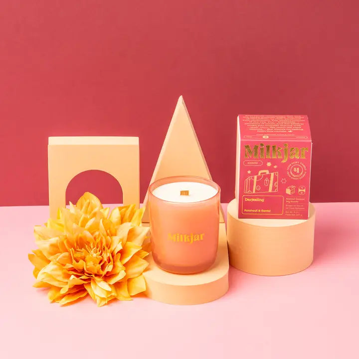 Darjeeling Patchouli & Santal Coconut Soy 8oz Candle
