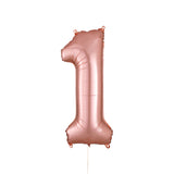 34" Rose Gold Number Balloon