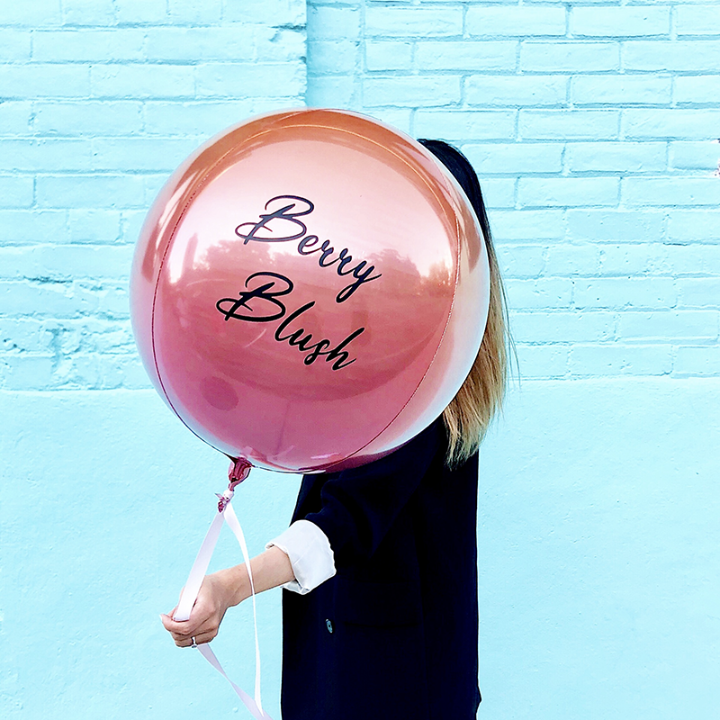 16" Orb Balloon with Custom Label