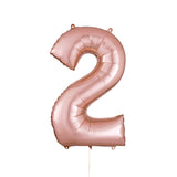 34" Rose Gold Number Balloon