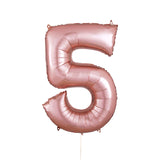 34" Rose Gold Number Balloon