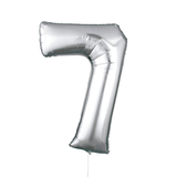 34" Silver Number Balloon