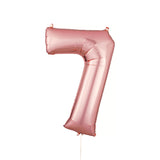 34" Rose Gold Number Balloon