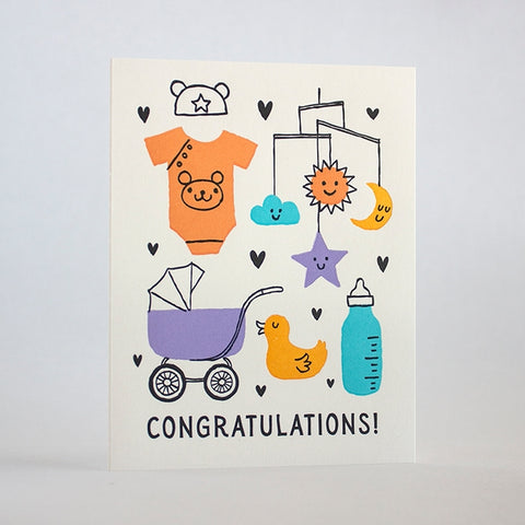 Baby Things Congrats Card