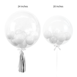 Bespoke Bubble Balloons Sizes in 24" and 20"