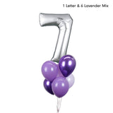 Silver Number Bouquet (6 to 0)